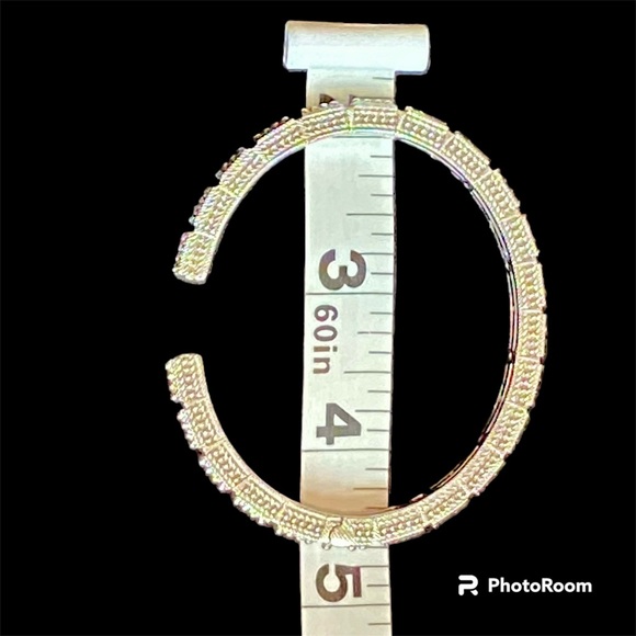 Rare Judith Ripka Sterling silver cuff bracelet with cz’s - Picture 5 of 6